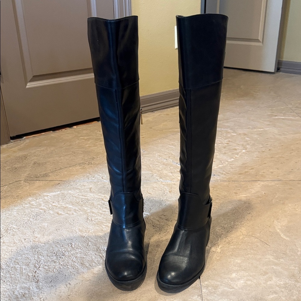 Vince Camuto Black Over the Knee Boots